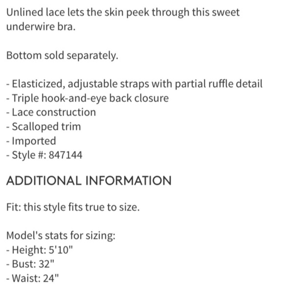 Josie Natori Bardot Lace Bra citrus Yellow  32b/c - Picture 3 of 11